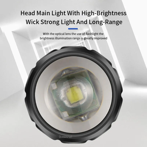 RTS Zoom LED el feneri taşınabilir şarj edilebilir XPE flaş ışıklı fener fener 3 aydınlatma modları kamp işık Mini Led el feneri - Product Image 5