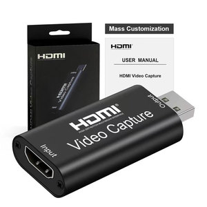 USB 2,0 a HDMI Tarjeta de captura de video Salida de entrada 4K30Hz 1080p60Hz Tarjeta de captura de video HDMI