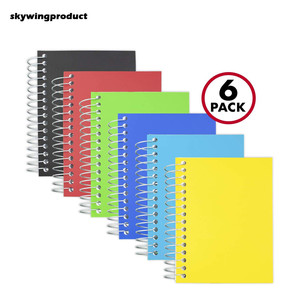 Sản Phẩm Skywing 200 Tờ 5-1/2X3-1/2 Inch Các Loại Màu Sắc 6 Gói Máy Tính Xách Tay Xoắn Ốc Với Giấy Cai Trị Đại Học Cho Du Lịch - Product Image 1