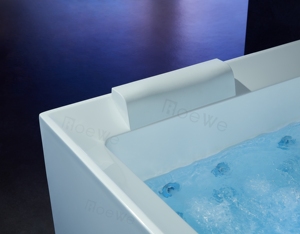 アクリル浸漬汚れた表面スパ長方形のジャグジー浴槽屋内浴槽ワールプールマッサージバスタブ滝付き - Product Image 4