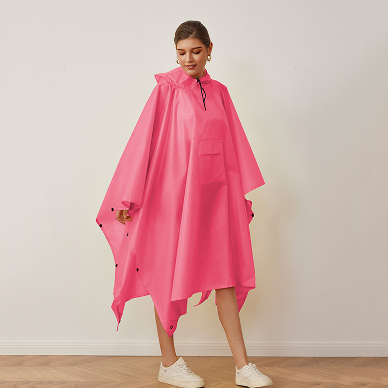 Couche en PU rose + Poches + Sac de rangement