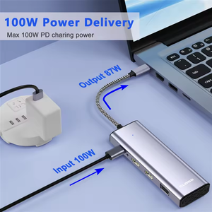Hight Quality <strong>USB</strong> 3.0 and <strong>USB</strong>-C Universal Laptop Docking Station with 2 <strong>HDMI</strong> Ports for Windows and 1000M RJ45