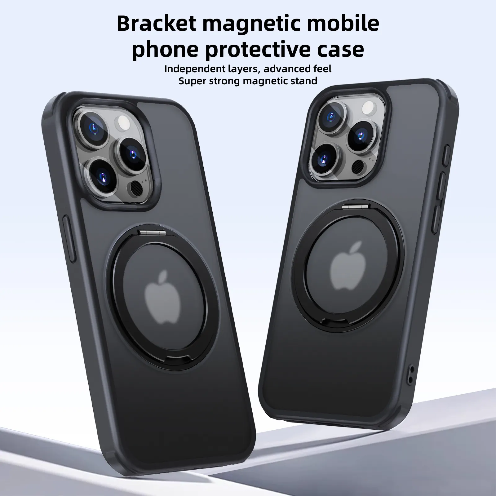 つや消し6色磁気電話ケース透明モバイルカバーiPhone15シリーズ用ワイヤレス充電電話カバー