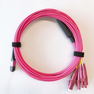 Cavo Patch MPO <span class=keywords><strong>in</strong></span> fibra ottica 16-Core OM4 multimodale APC impermeabile cavo per bagagliaio blindato 3m/10m/100m rete tattica all'aperto