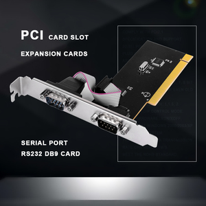 Tarjetas de expansión serie PCI, puerto dual, RS232 com DB9, adaptador de 9 pines, tarjeta extendida pci - Product Image 2