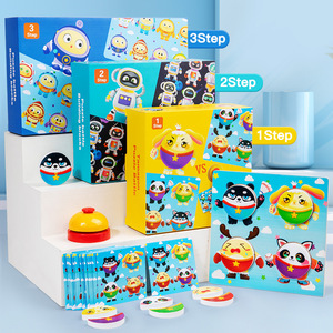 Educational Toy Cartoon Battle Puzzles Game Kids Wooden <strong>Pattern</strong> Matching Puzzles Fun Puzzle Battle <strong>Building</strong> <strong>Blocks</strong> - Product Image 1
