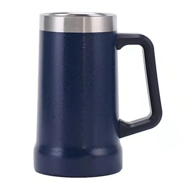 Purplesmesmo 24oz copo termico metal térmico, grande aderência, cerveja, stein, canecas, parede dupla, vácuo isolado, aço inoxidável, copo, cerveja, caneca