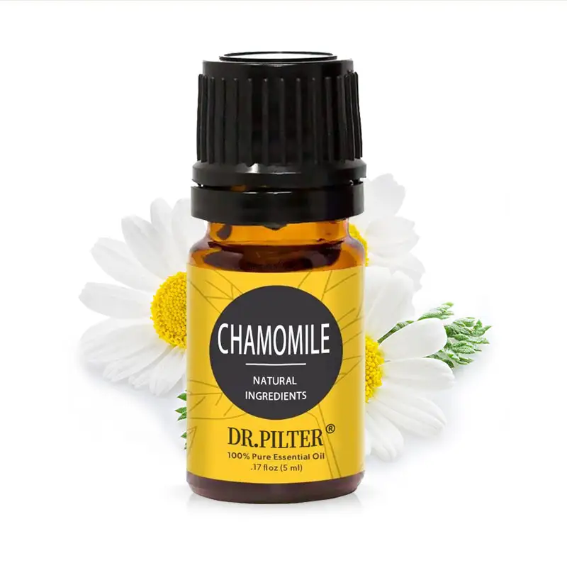 OEM ekstrak tanaman alami 10ml botol kaca minyak esensial Aroma Chamomile minyak esensial untuk perawatan kulit