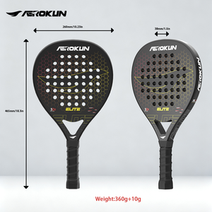 Caston Sport Custom Diamant/Traan/Ronde Koolstofvezel 3K/12K/18K/Kvl/T300/T700 Padelracket Professionele Paddle - Product Image 2