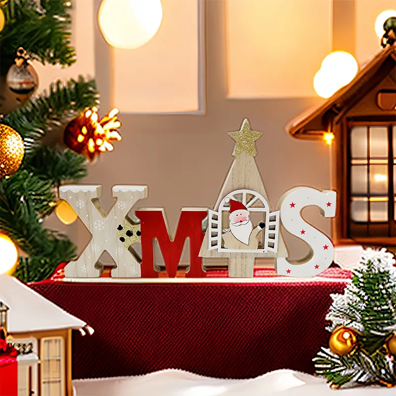 Venta caliente Navidad Gnomos de madera Decoración de mesa para Navidad Decoración del hogar