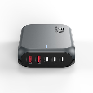 Wandkey 188W 140W Multi-port Desktop Charger 5 Port GaN PD 3.1 Fast Portable Type C Charger 3C2A with EU <strong>US</strong> UK <strong>AU</strong> <strong>Plug</strong> - Product Image 1