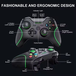 OEMゲームコントローラーXbox Oneワイヤレスジョイスティック内蔵デュアル振動ダブルショック2.4GHZ Xbox One/PS3対応 - Product Image 3