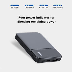 Classical <strong>Design</strong> Pocket Power Bank Mini 5000mah Wireless Power Bank with Dual <strong>Inputs</strong> and USB Output