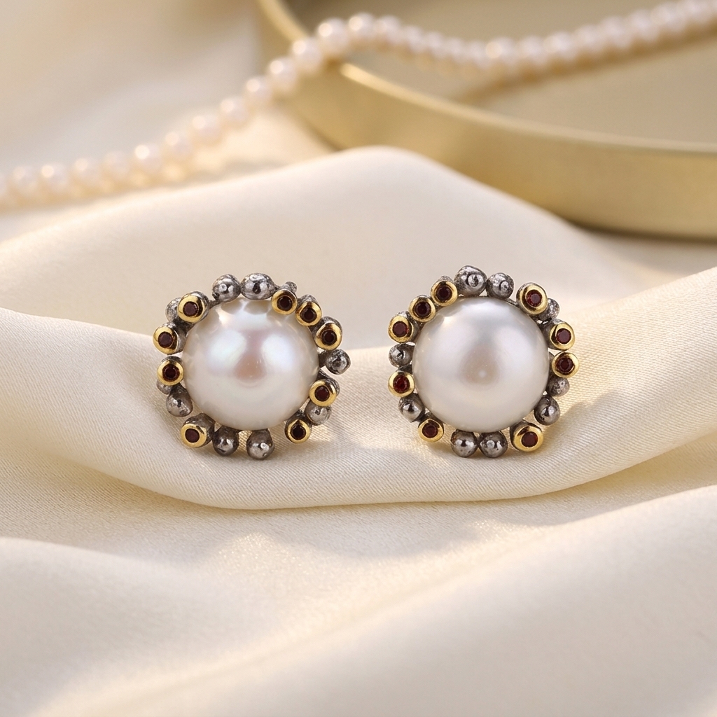 Rodio nero + oro 18k