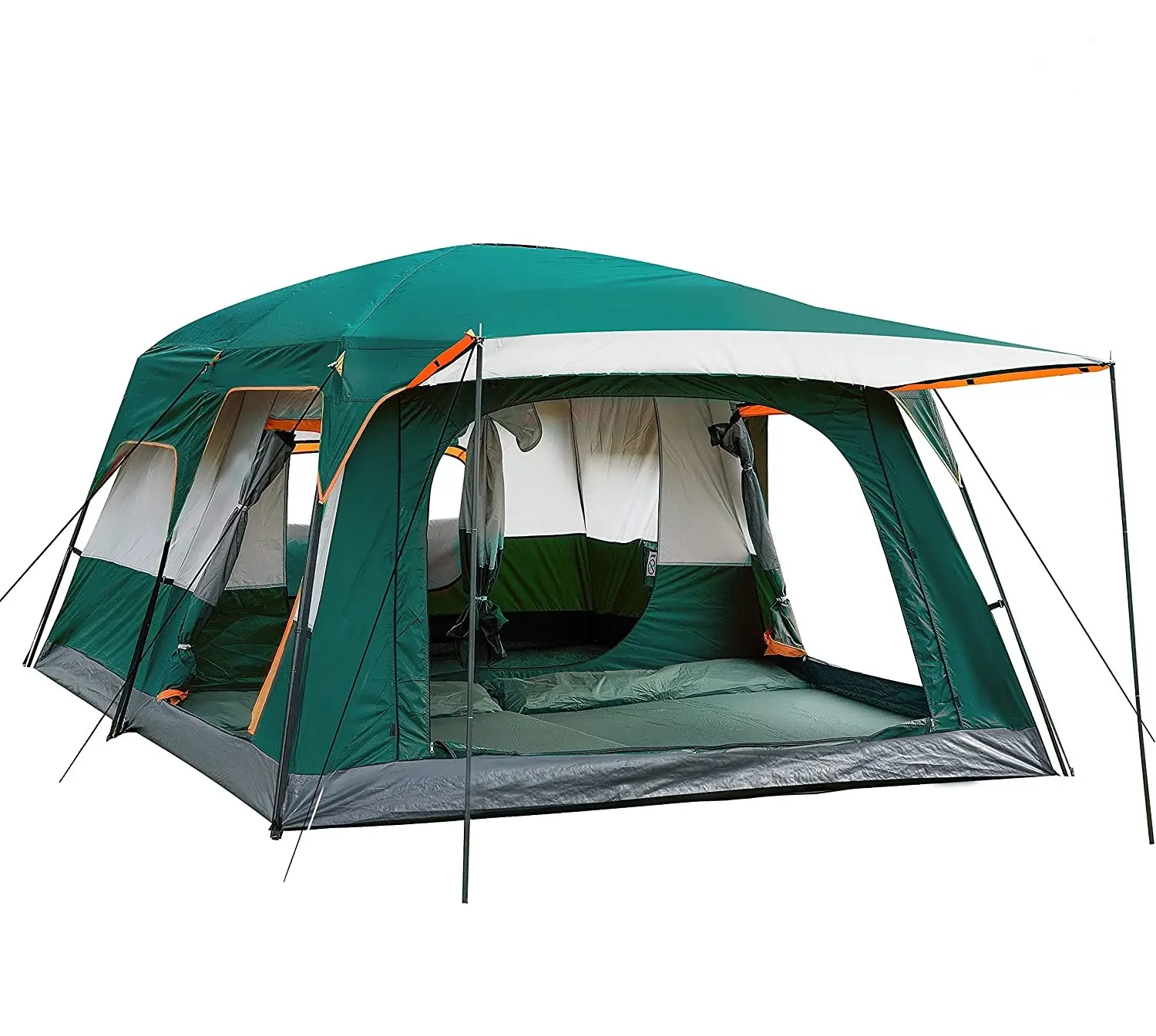 Tienda de campaña extragrande para 12 personas, cabaña familiar, impermeable, doble capa, grande para exteriores, Picnic,Camping, familia