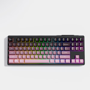 Teclado inalámbrico para juegos TKL Tenkeyless Gradient de 87 teclas ABS Keycaps con membrana para escritorio o computadora portátil - Product Image 4