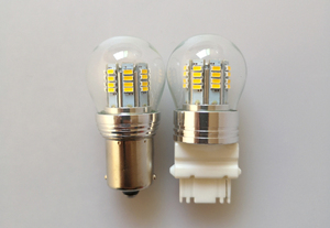 Otomotiv Led ampul yönü gösterge lambası BA15S BA15D tabanı 2.3W motosiklet sinyal ışığı 12V Led aydınlatma cam kapak - Product Image 6