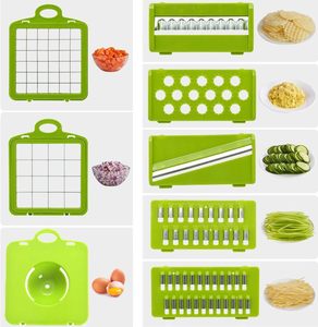 Çok fonksiyonlu mutfak gıda kesici karıştırıcı dilimleme kesici meyve 16 adet sebze kesicisi ile konteyner kesme soğan havuç sarımsak için - Product Image 2