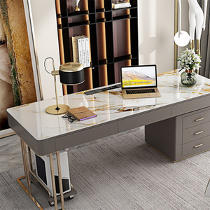 Mesa de ordenador de lujo de diseño italiano nórdico, escritorio de escritura Simple y moderno para el hogar - Product Image 2
