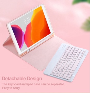 Suporte dobrável estojo protetor de couro PU para iPad teclado sem fio <span class=keywords><strong>bluetooth</strong></span> com mouse combo para iPad 2020 11 polegadas