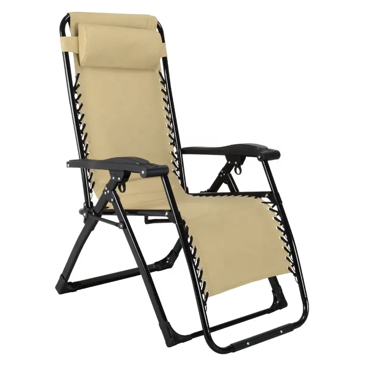 Vendite dirette della fabbrica sedia a gravità Zero pieghevole sedia da spiaggia pieghevole per esterni Relax sedia Lounge portatile