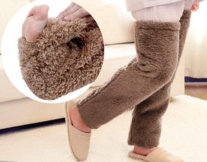 Hơn Đầu Gối Vớ Cao Mờ Sang Trọng Dép Vớ Lông Chân Dài Vẻ Đẹp Chân Đầu Gối Chân Cao Mùa Đông Nhà Ngủ Vớ - Product Image 2