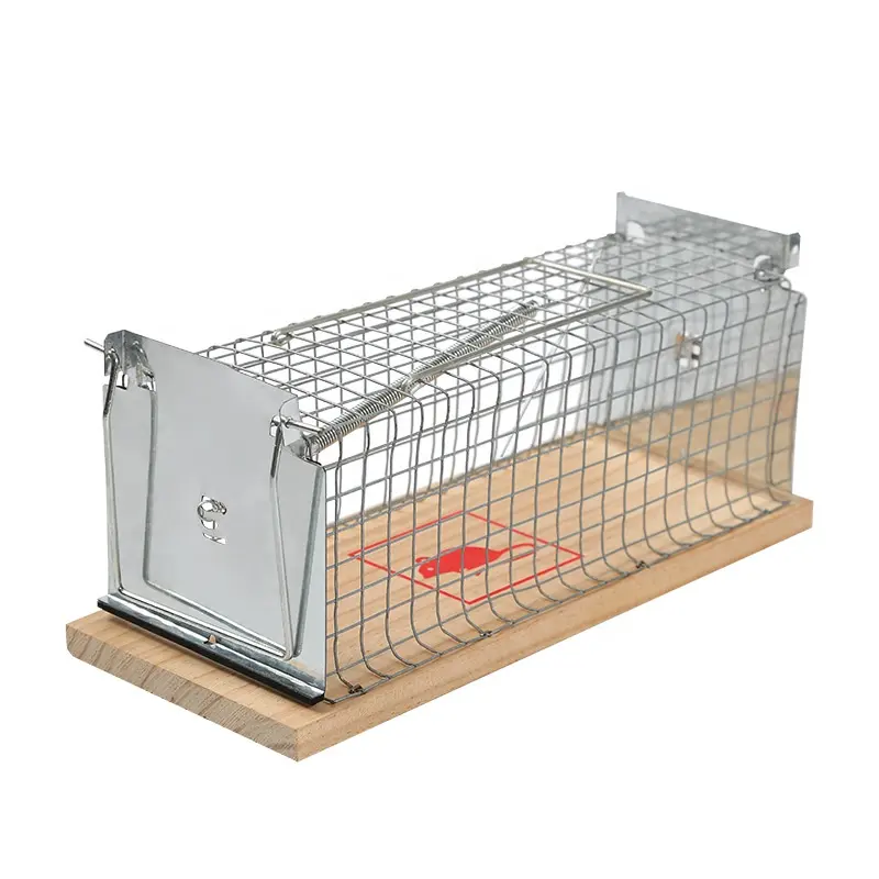 Kim Loại chuột bẫy lồng gỗ chuột Chuột bẫy nhân Đạo sống mousetrap động vật gặm nhấm Killer Catcher