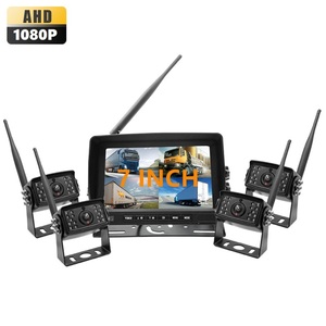 Ahd Vehicle Car Parking Backup 4 Camera and Led <strong>Display</strong> Wireless Truck System 7 <strong>Lcd</strong> Monitor with <strong>Display</strong> for 4 Channel for Truck - Product Image 1