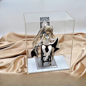 Acrílico <span class=keywords><strong>Display</strong></span> Case Limpar Acrílico Caixa <span class=keywords><strong>Cube</strong></span> Organizador Stand Showcase Proteção Dustproof para Action Figures Kits Modelo