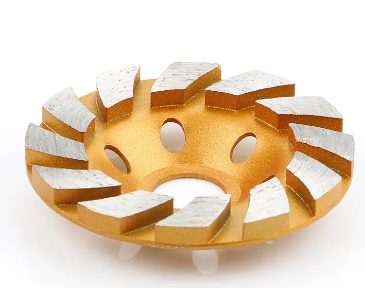 100 mm aşındırıcı taş elmas Turbo fincan taşlama diski granit/mermer/beton için/zemin