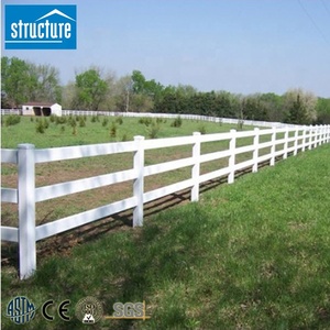 Wholesale Price Cheap Verjas PVC 3 Rails Ranch <strong>Fences</strong> for Horse