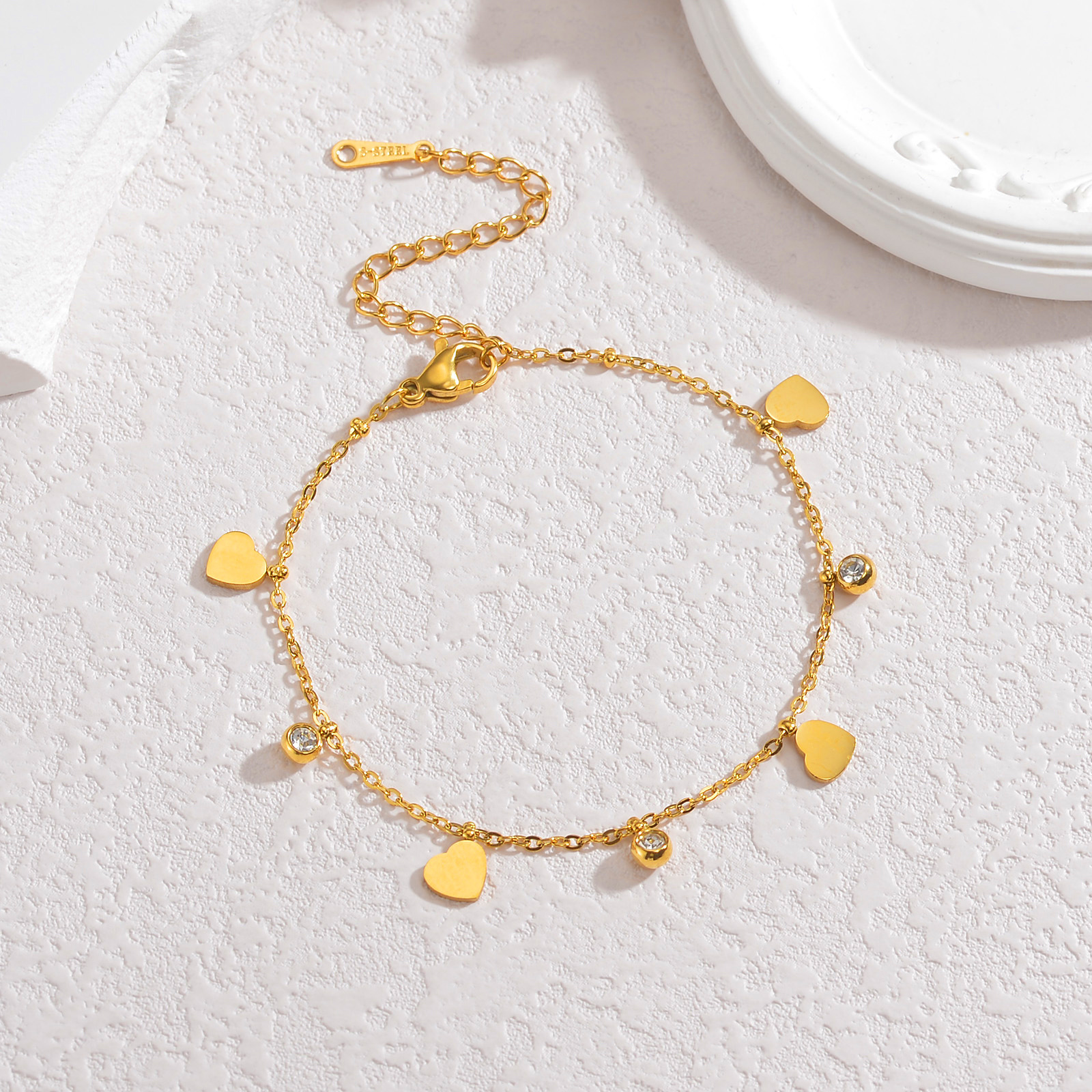 Pulsera de corazón - 18k