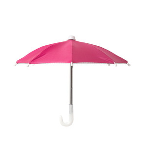 Mini dễ thương sier trang trí chống đỡ ô đồ chơi với in logo thuận tiện Take-out điện thoại di động dù để che nắng nhựa xử lý - Product Image 5