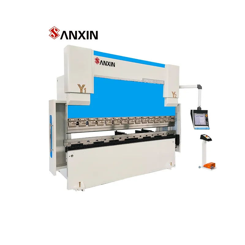 Sanxin marca 110T3200 CNC prensa hidráulica precio con sistema DA66T CNC 6 + 1 eje