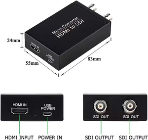 A SDI convertitore supporta 3G-SDI, Hd-sdi, Sd-sdi rilevamento automatico del formato Sd-SDI e Audio Stereo sde-incorporamento loop - Product Image 2
