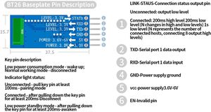 DX-BT26-A Multi-Connection Bluetooth Module with External Antenna <strong>Can</strong> Connect to 8 Mobile Phones Together BLE 5.0 for <strong>Arduino</strong> - Product Image 5