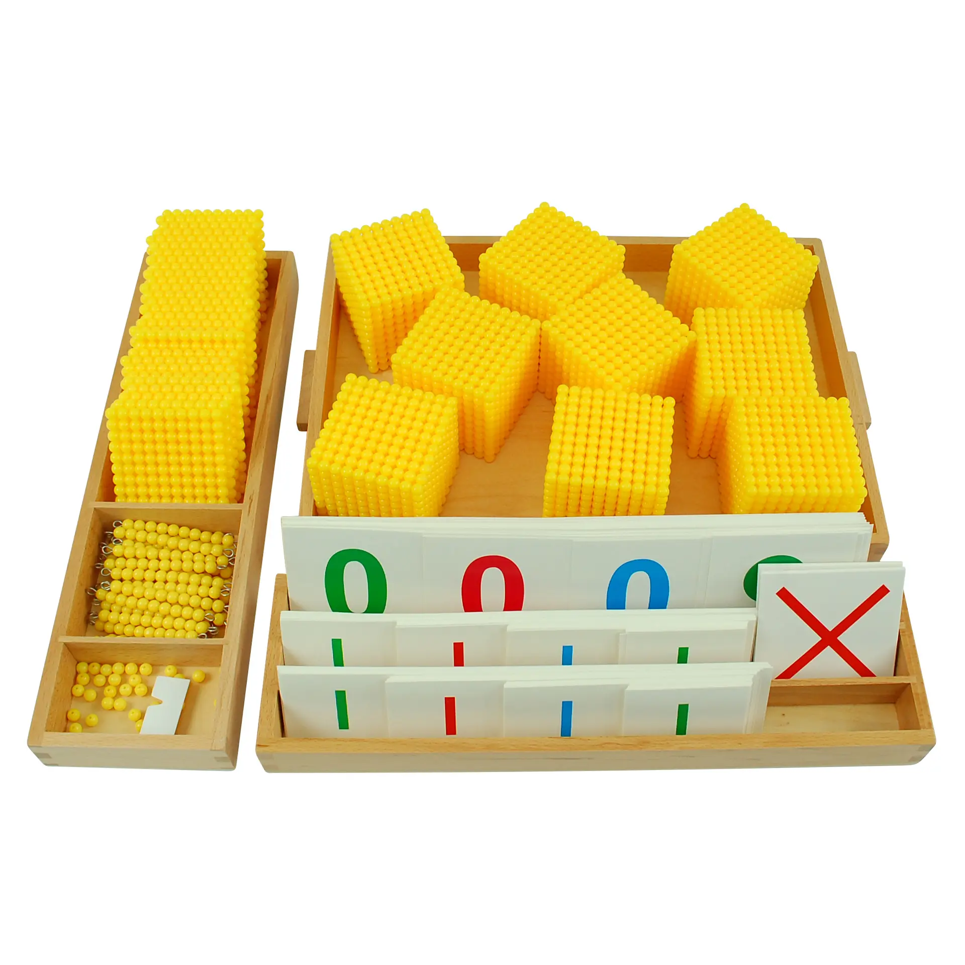 Montessori Golden Beads Materials Decimal System Bank Game Math Mathematics Teaching Aids Materials Baby Montessori Toys