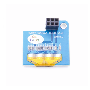 Modulo Display Oled modulo 0.96 pollici OLED I2C SSD1306 128X64 modulo di visualizzazione schermo blu per lampone Pi 4B 3B Zero 2 W - Product Image 4