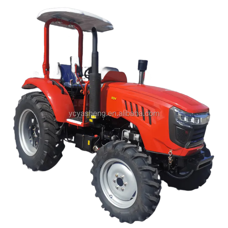 Trattore a ruote 4WD con prestazioni a caldo Mini trattore agricolo 50Hp 60Hp 70Hp 90Hp 100Hp 120Hp 160Hp in vendita