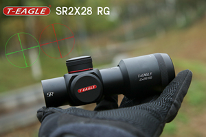 Toptan t-kartal SR 2x28 RG silah nişan dürbünü uzun mesafe aralığı optik kapsam paralaks ayarı Sight darbeye kapsam Mounts ile - Product Image 6
