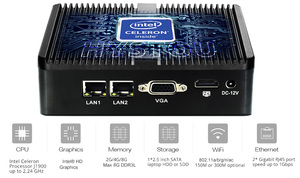 HYSTOU Mini-Computer Ce-leron Windows7/10 J1900 Quad Core Lüfter loser Mini-PC Unterstützung Auto Power On Function PC - Product Image 4