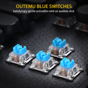 Teclado mecánico para juegos nostálgico de 104 teclas con teclas flotantes Teclado de estilo retro único - Product Image 2