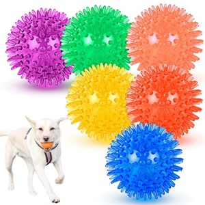 最も人気のあるサウンディング犬のボールバイト耐性インタラクティブEVAペットおもちゃTPR弾性犬のおもちゃ会社によって製造