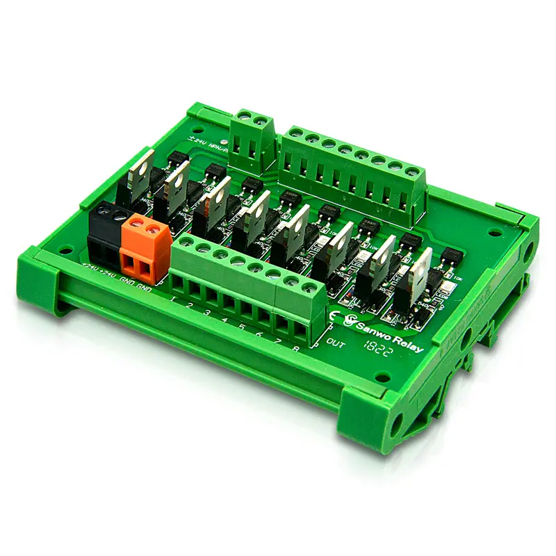 8-चैनल ट्रांजिस्टर उत्पादन सामान्य रिले मॉड्यूल सर्किट संरक्षण पीएलसी प्रवर्धन microcontroller के नियंत्रण बोर्ड