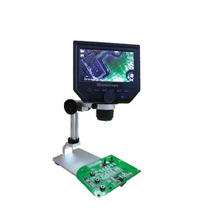 Microscopio electrónico portátil G600, con pantalla de 4,3 pulgadas, 600 veces, soporte de metal, industrial, batería integrada - Product Image 6