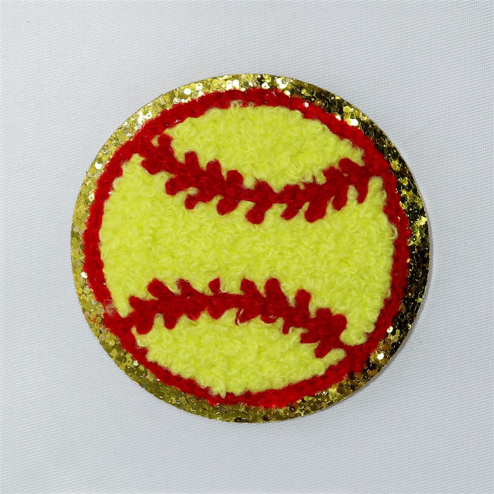 Écusson de baseball jaune