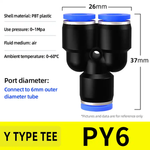 PY <strong>PW</strong> PEG Series Push-in <strong>Tube</strong> Fittings Reverse Osmosis Water Purifier Systems Three-way Quick Connector