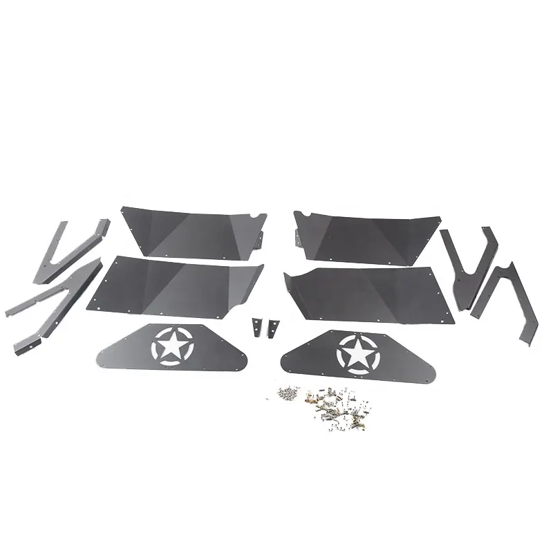 De aluminio de Fender Trim para Jeep Wrangler JK 07 + Accesorios frente guardabarros interior JK