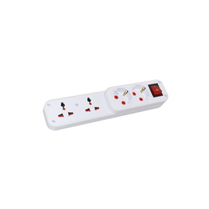 4 Way <strong>Extension</strong> Plug and <strong>Socket</strong> With LED Switch and Multi <strong>Sockets</strong> - Product Image 3
