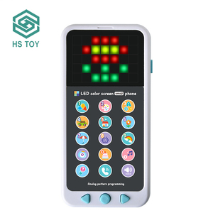 HS Toy Led Colorful Smart <strong>Programming</strong> Button Touch and Slide Baby Cell Mobile Phone Musical Toys for Kids - Product Image 2